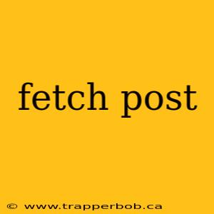fetch post