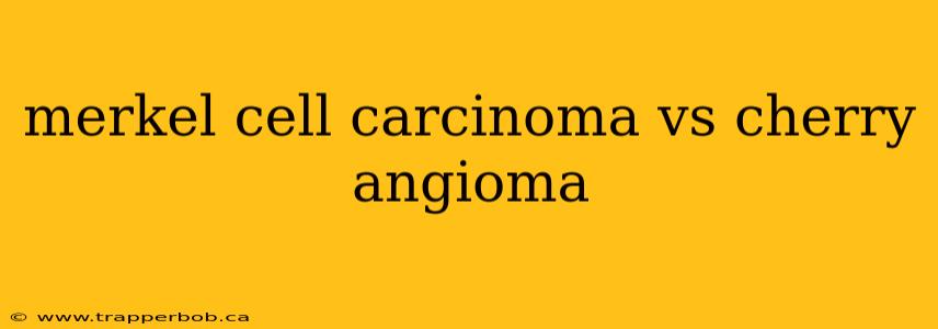 merkel cell carcinoma vs cherry angioma