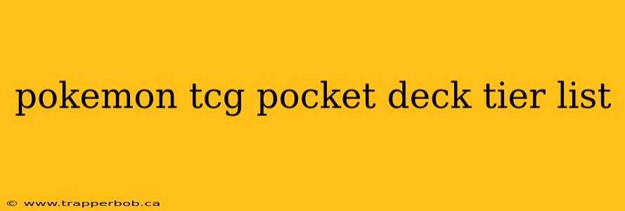 pokemon tcg pocket deck tier list